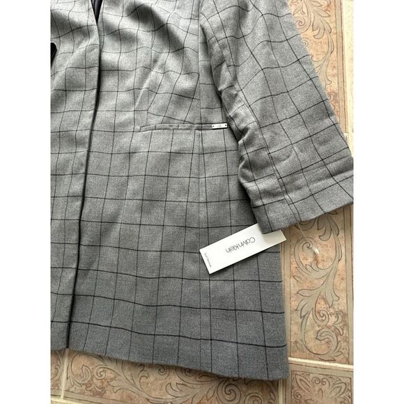 Calvin Klein Gray Suit Blazer women size 20W New with Defect! - Picture 4 of 13